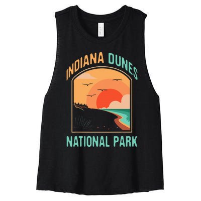 Indiana Dunes National Park Us Gift Women's Racerback Cropped Tank