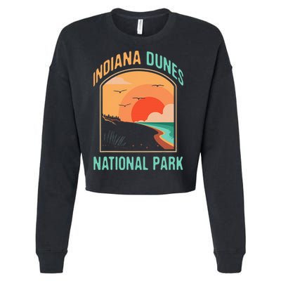 Indiana Dunes National Park Us Gift Cropped Pullover Crew