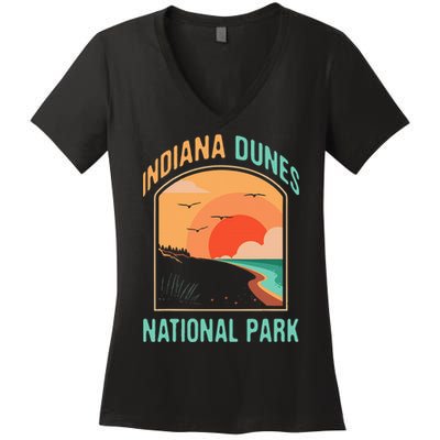 Indiana Dunes National Park Us Gift Women's V-Neck T-Shirt