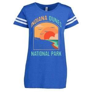 Indiana Dunes National Park Us Gift Enza Ladies Jersey Football T-Shirt