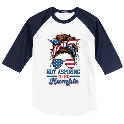 I Do Not Aspire To Be Humble Kamala Harris 2024 Baseball Sleeve Shirt