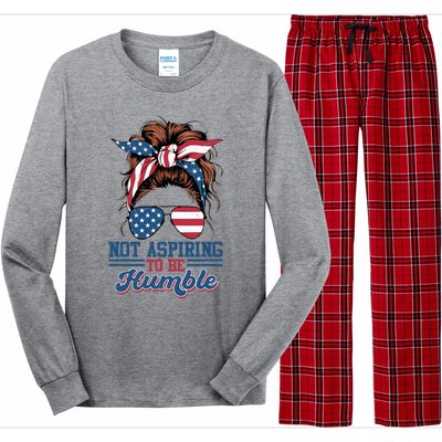 I Do Not Aspire To Be Humble Kamala Harris 2024 Long Sleeve Pajama Set