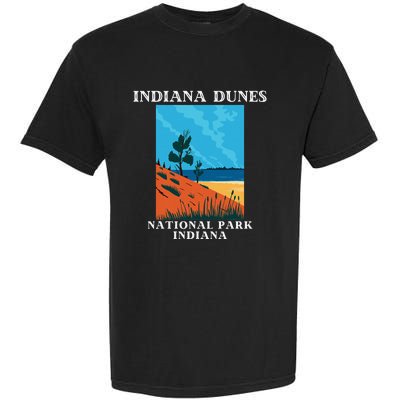 Indiana Dunes National Park Indiana Lake Michigan Garment-Dyed Heavyweight T-Shirt