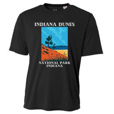 Indiana Dunes National Park Indiana Lake Michigan Cooling Performance Crew T-Shirt