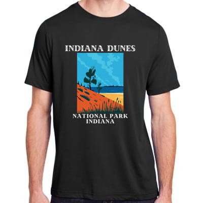 Indiana Dunes National Park Indiana Lake Michigan Adult ChromaSoft Performance T-Shirt