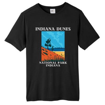 Indiana Dunes National Park Indiana Lake Michigan Tall Fusion ChromaSoft Performance T-Shirt