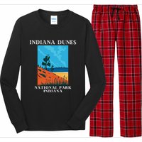 Indiana Dunes National Park Indiana Lake Michigan Long Sleeve Pajama Set