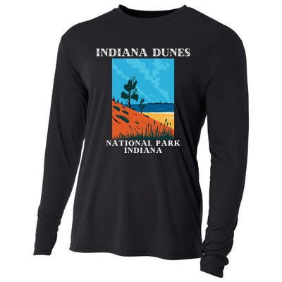 Indiana Dunes National Park Indiana Lake Michigan Cooling Performance Long Sleeve Crew