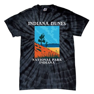 Indiana Dunes National Park Indiana Lake Michigan Tie-Dye T-Shirt