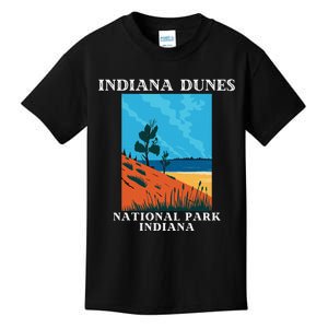 Indiana Dunes National Park Indiana Lake Michigan Kids T-Shirt