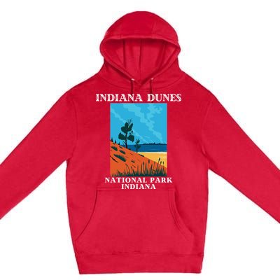 Indiana Dunes National Park Indiana Lake Michigan Premium Pullover Hoodie