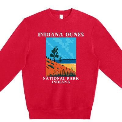 Indiana Dunes National Park Indiana Lake Michigan Premium Crewneck Sweatshirt