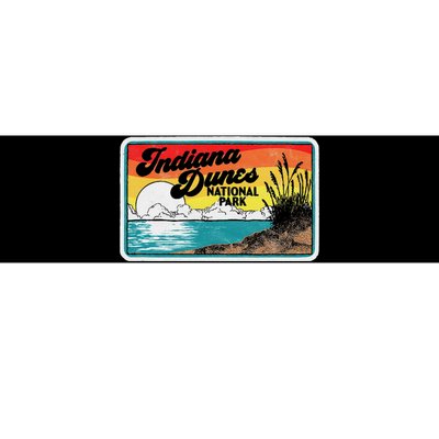 Indiana Dunes National Park Retro Vintage 80S Graphic Bumper Sticker