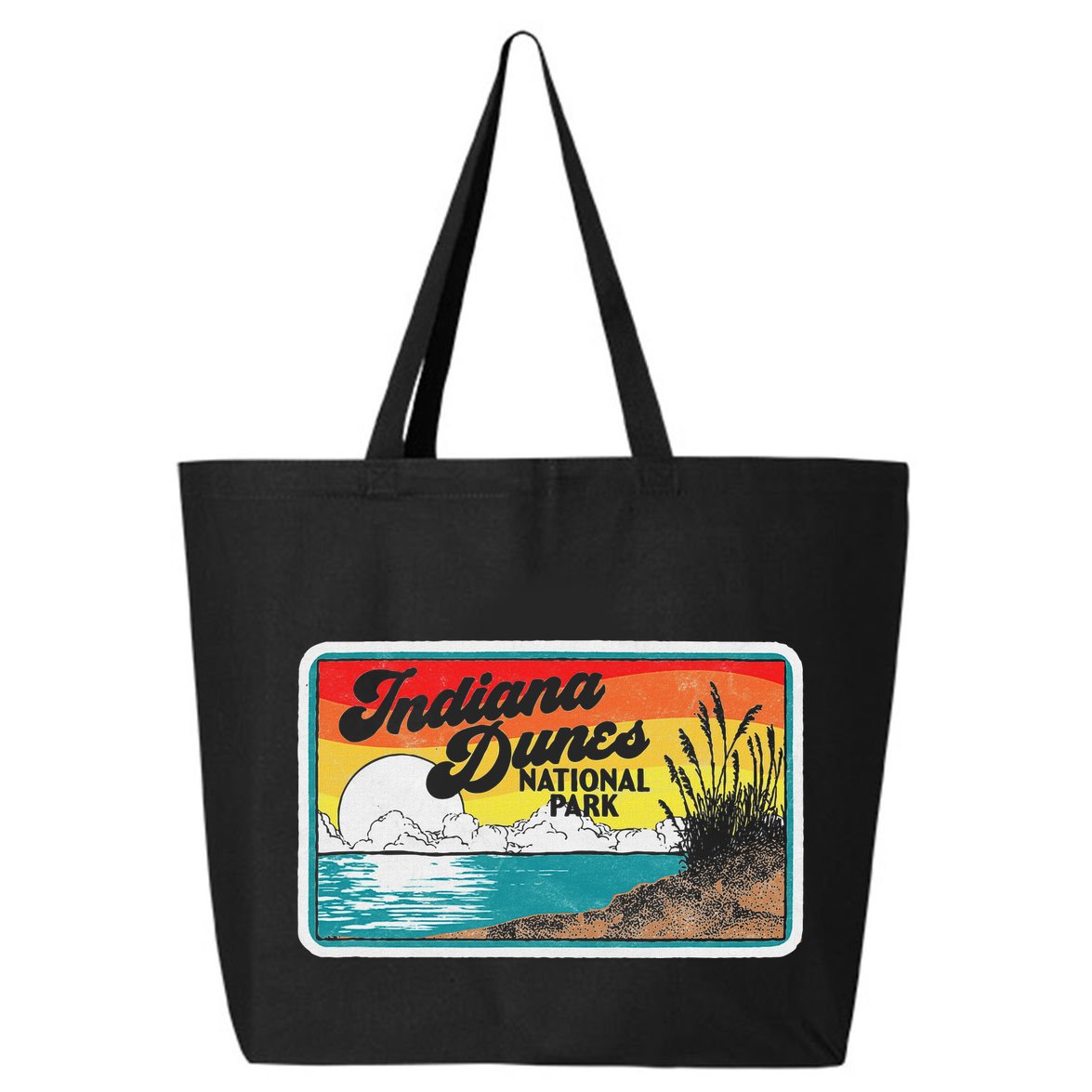 Indiana Dunes National Park Retro Vintage 80S Graphic 25L Jumbo Tote