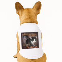 I Do Not Think Therefore I Do Not Am Cat Meme Doggie Tank