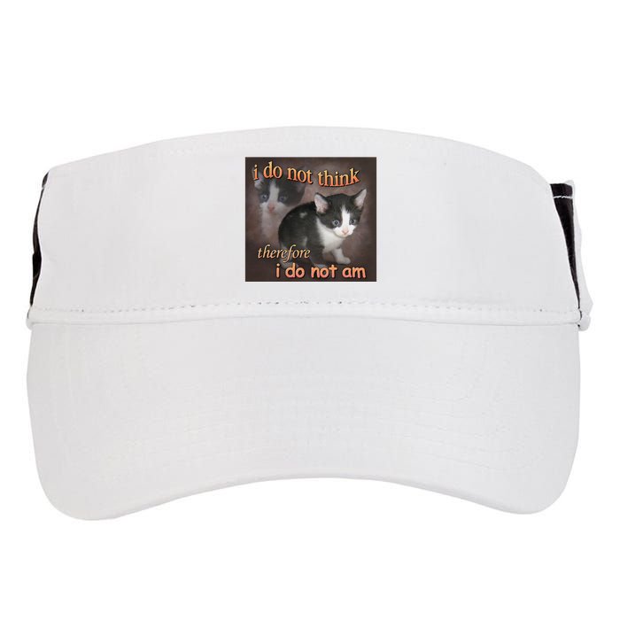 I Do Not Think Therefore I Do Not Am Cat Meme Adult Drive Performance Visor