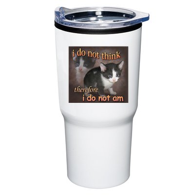 I Do Not Think Therefore I Do Not Am Cat Meme Tumbler