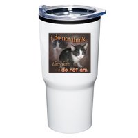 I Do Not Think Therefore I Do Not Am Cat Meme Tumbler