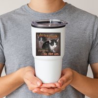 I Do Not Think Therefore I Do Not Am Cat Meme Tumbler