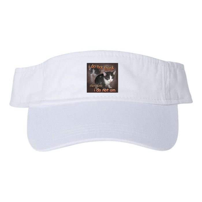 I Do Not Think Therefore I Do Not Am Cat Meme Visor