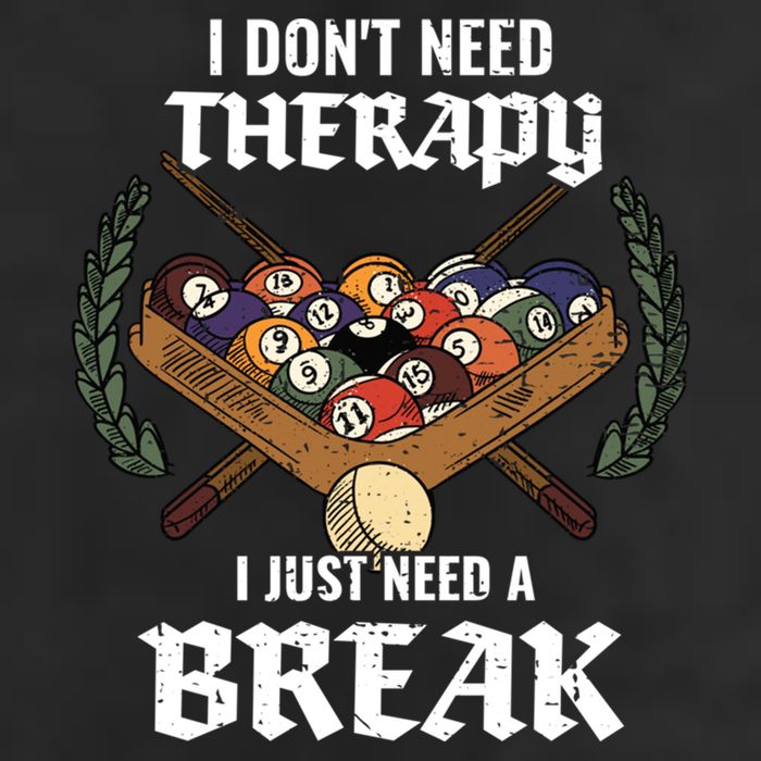 I DonT Need Therapy I Just Need A Break Billiards Snooker Gift Adult Drive Performance Visor