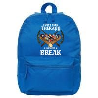 I DonT Need Therapy I Just Need A Break Billiards Snooker Gift 16 in Basic Backpack