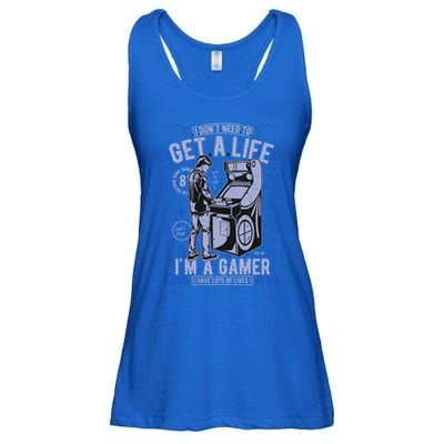 I DonT Need To Get A Life IM A Gamer I Have Lots Of Lives Cute Gift Ladies Essential Flowy Tank