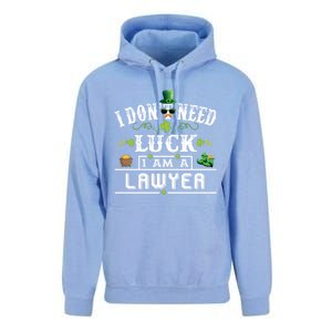 I Don't Need Luck I'm A Lawyer St Patricks Day Gift Cute Gift Unisex Surf Hoodie