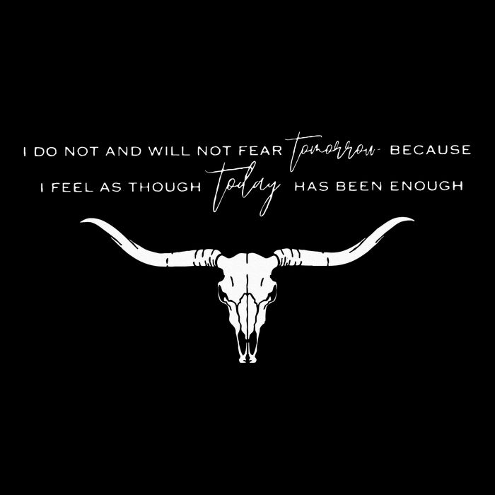 I Do Not And Will Not Fear Tomorrow Fear & Fridays Button