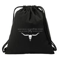 I Do Not And Will Not Fear Tomorrow Fear & Fridays Drawstring Bag