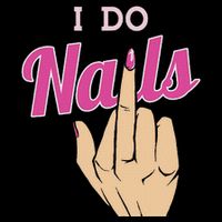 I Do Nails Funny Middlefinger Naildesign Gift Idea Cooling Performance Crew T-Shirt