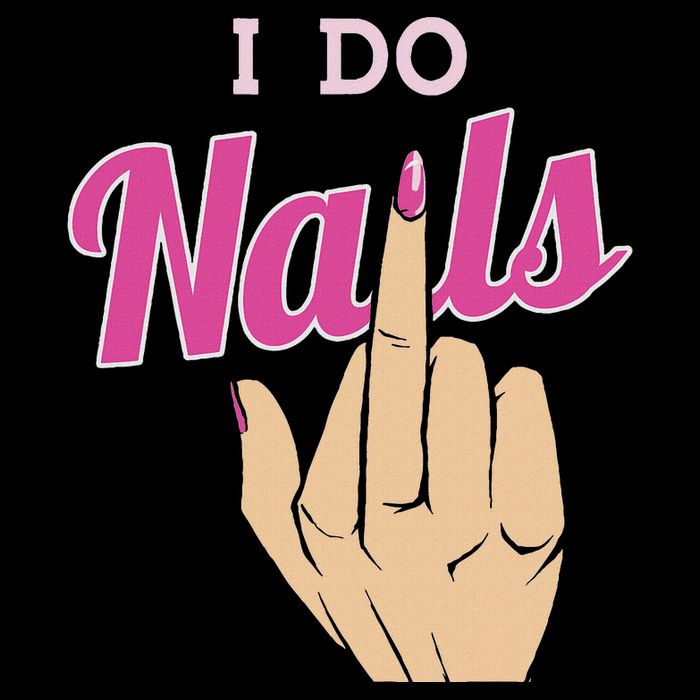 I Do Nails Funny Middlefinger Naildesign Gift Idea Cooling Performance Crew T-Shirt