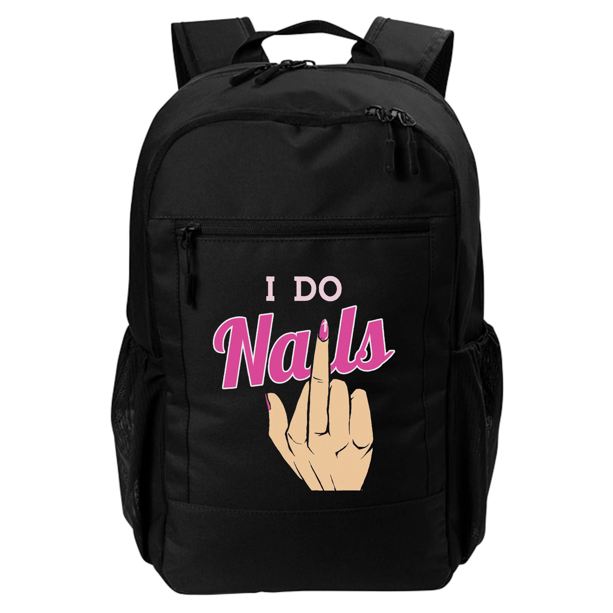 I Do Nails Funny Middlefinger Naildesign Gift Idea Backpack