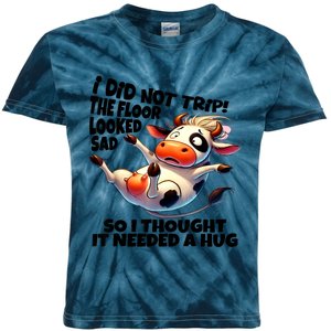 I Did Not Trip The Floor Looked Sad Kids Tie-Dye T-Shirt