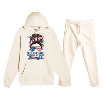 I Do Not Aspire To Be Humble Kamala Harris 2024 Premium Hooded Sweatsuit Set