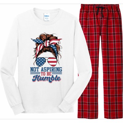 I Do Not Aspire To Be Humble Kamala Harris 2024 Long Sleeve Pajama Set