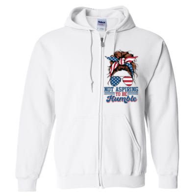 I Do Not Aspire To Be Humble Kamala Harris 2024 Full Zip Hoodie