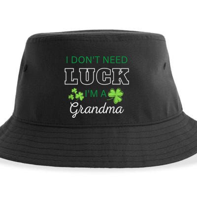 I Don't Need Luck I'm A Grandma St. Patricks Day Shamrock Sustainable Bucket Hat