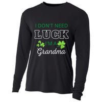 I Don't Need Luck I'm A Grandma St. Patricks Day Shamrock Cooling Performance Long Sleeve Crew