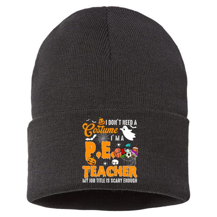 I Don't Need A Costume I'm A PE Teacher Halloween Costume Sustainable Knit Beanie