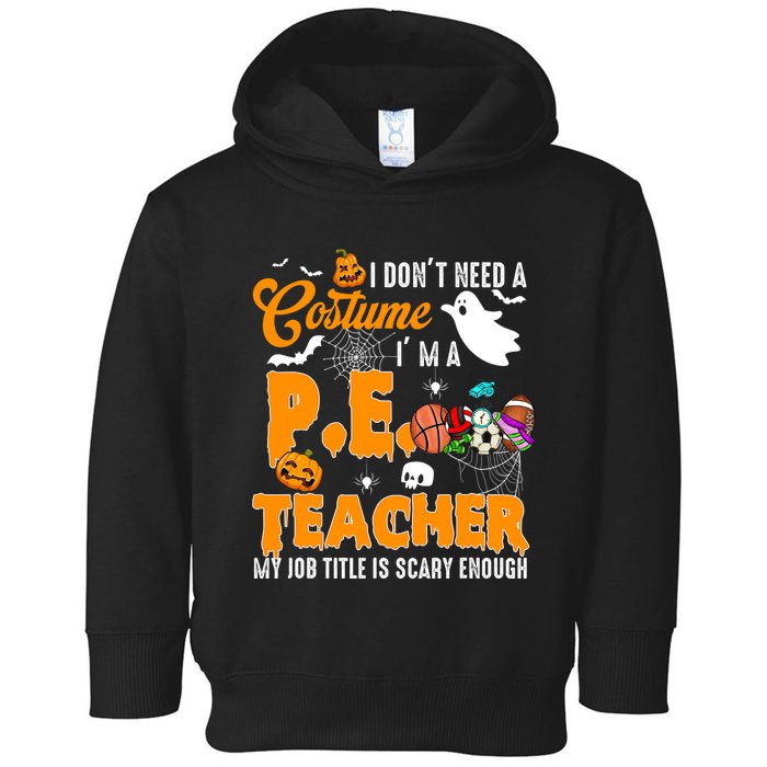 I Don't Need A Costume I'm A PE Teacher Halloween Costume Toddler Hoodie