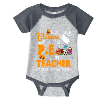 I Don't Need A Costume I'm A PE Teacher Halloween Costume Infant Baby Jersey Bodysuit