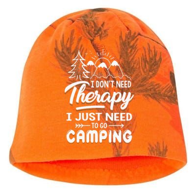 I Don’t Need Therapy I Just Need To Go Camping Kati - Camo Knit Beanie