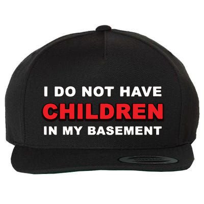 I Do Not Have Children In My Basement Wool Snapback Cap