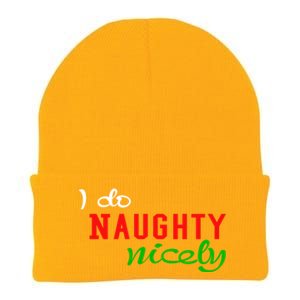 I Do Naughty Nicely Xmas Design Gift Knit Cap Winter Beanie