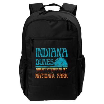 Indiana Dunes National Park Lake Michigan Retro Sunset Backpack