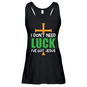 I Don't Need Luck I've Got Jesus St Patricks Day Ladies Essential Flowy Tank