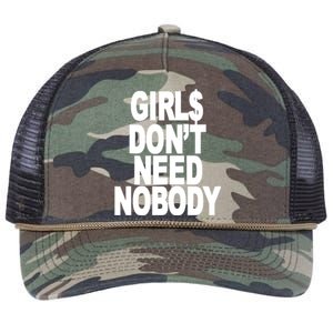 I Dont Need Nobody Funny Girl Retro Rope Trucker Hat Cap