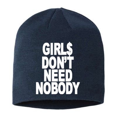 I Dont Need Nobody Funny Girl Sustainable Beanie