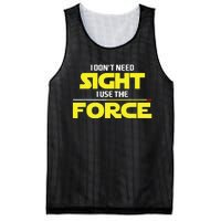 I Don't Need Sight I Use the Force Blind Blindness Vision Mesh Reversible Basketball Jersey Tank